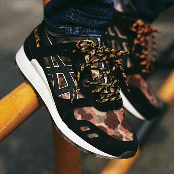 Giày Asics Atmos x Gel Lyte 3 'NEXKIN Black Orange Camo' 1191A339-001 - Hình ảnh 5