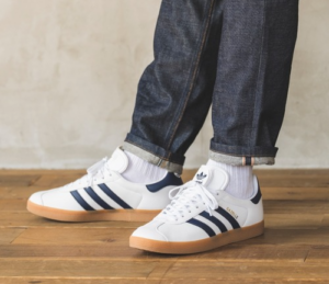 Giay Adidas Gazelle Footwear 'White Navy Gum' IG3507