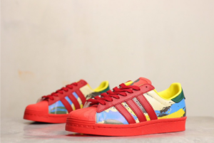 Alternative view of Giày Adidas Superstar 80s 'Red' FY0726