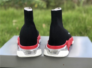 Giay Balenciaga Speed Clear Sole 'Black Red' 607544-W05GH-1038