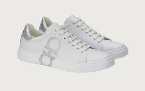 Alternative view of Giày Salvatore Ferragamo Gancini 'White Siler' 020489-747634