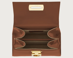 Tui Salvatore Ferragamo Iconic Top Handle 'Brown' 212268-749182