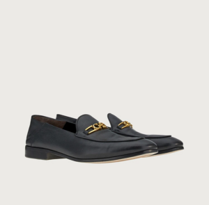 Alternative view of Giày Salvatore Ferragamo Moccasin Gancini 'Black' 020586-751489