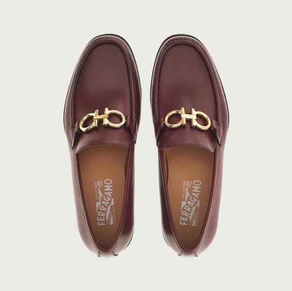 Giày Salvatore Ferragamo Moccasin Gancini 'Nebbiolo' 02B715-753162 - Hình ảnh 4