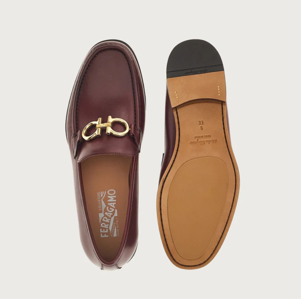 Giày Salvatore Ferragamo Moccasin Gancini 'Nebbiolo' 02B715-753162 - Hình ảnh 5