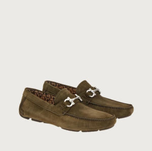 Alternative view of Giày Salvatore Ferragamo Driver Gancini 'Moss' 020350-753169