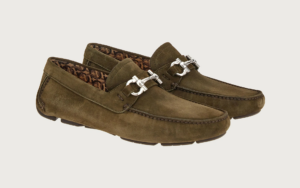 Alternative view of Giày Salvatore Ferragamo Driver Gancini 'Moss' 020350-753169