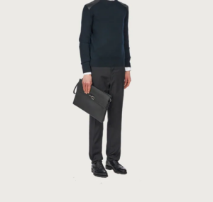 Tui Salvatore Ferragamo Studio Clutch 'Blue' 240952-753702