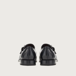 Alternative view of Giày Salvatore Ferragamo Single Monk Strap 'Black' 020834-753938