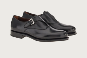 Alternative view of Giày Salvatore Ferragamo Single Monk Straps 'Black'