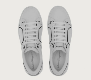 Giay Ferragamo Gancini 'White Black' 020832-754101