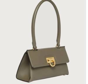 Tui Salvatore Ferragamo Trifolio Swing Bag 'Oliver Green' 211495-754362