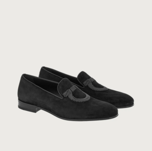 Alternative view of Giày Salvatore Ferragamo Moccasin Gancini 'Black' 020853-754845