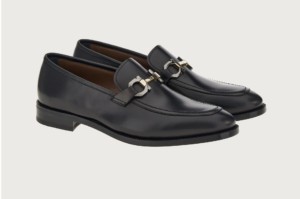 Alternative view of Giày Salvatore Ferragamo Moccasin 'Dark Gray' 020771-756101