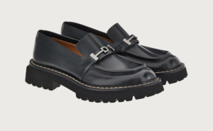 Alternative view of Giày Salvatore Ferragamo Moccasin Gancini 'Black' 020956-756609