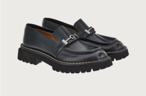 Alternative view of Giày Salvatore Ferragamo Moccasin Gancini 'Black' 020956-756609