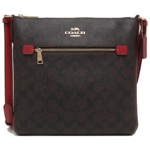Túi Coach Rowan Pile Bag Brown Red C1554 IMRVQ