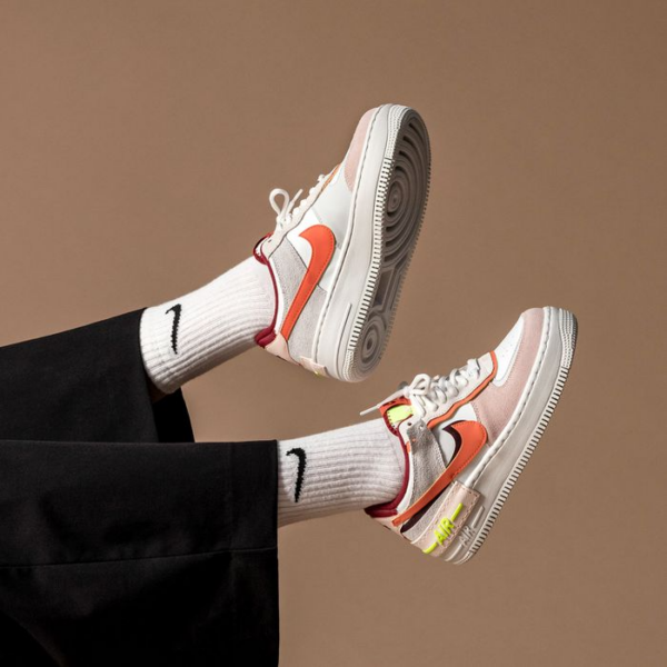 Giày Nike Wmns Air Force 1 Shadow 'Team Red Orange Pearl' CU8591-600 - Hình ảnh 3