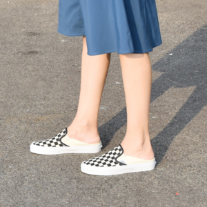 Alternative view of Giày Vans Classic Slip On Mule 'Checkerboard Black' VN0004KTEO1