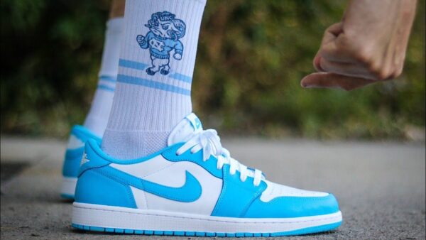 Giày Nike Eric Koston x Air Jordan 1 Low SB 'Powder Blue' CJ7891-401 - Hình ảnh 5