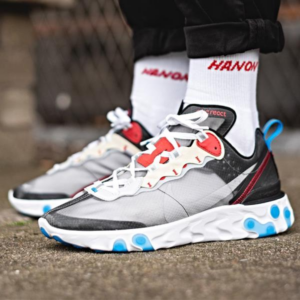 Alternative view of Giày Nike React Element 87 'Dark Grey' AQ1090-003