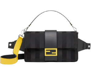 Túi Fendi Large Baguette Nylon Ladies Crossbody Bag 'Black' 7VA478ADMAF0R2A