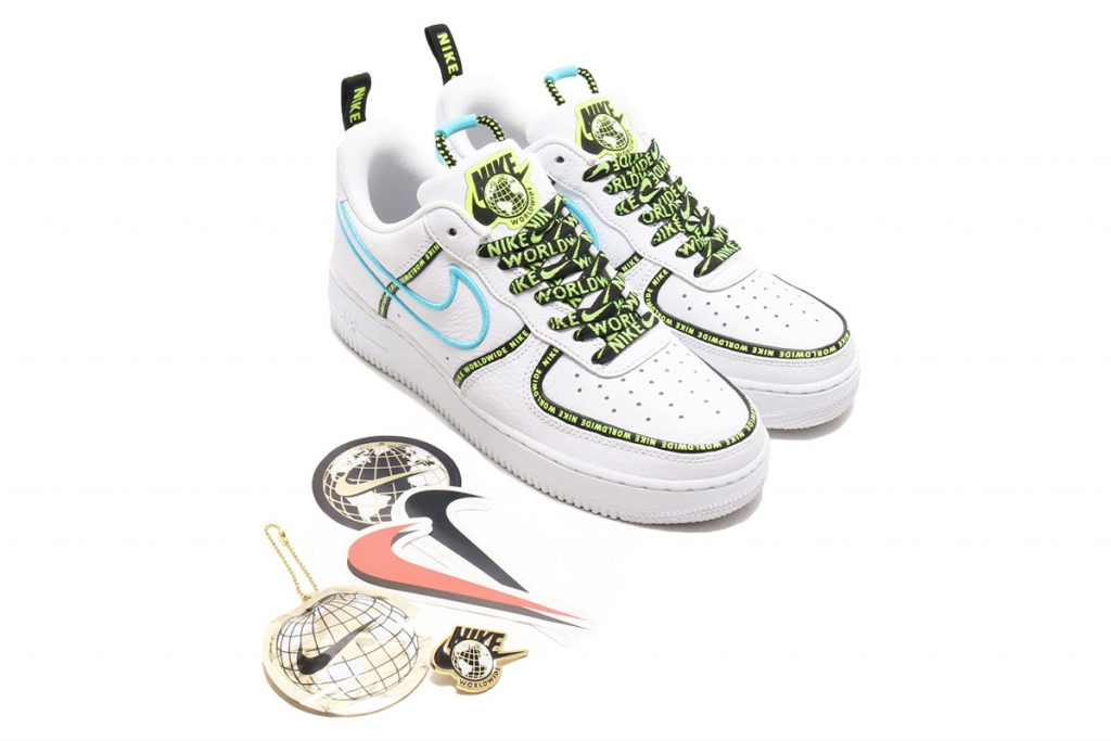 Nike Air Force 1 '07 AF1 Low Worldwide White/Volt (CK6924 101) Men’s Size 12