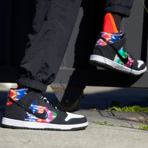 Alternative view of Giày Nike Dunk High SB 'TV Signal' CZ2253-100