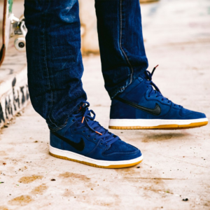 Alternative view of Giày Nike SB Dunk High Pro ISO SB 'Orange Label Midnight Navy' CI2692-401