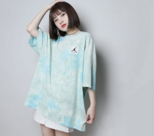 Ao Nike Ess Ovrsz Jordan Tee 'Bleach Aqua' DX9584-110