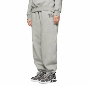 Quan Nike x Stussy Fleece Sweatpants 'Grey' DO9340-063