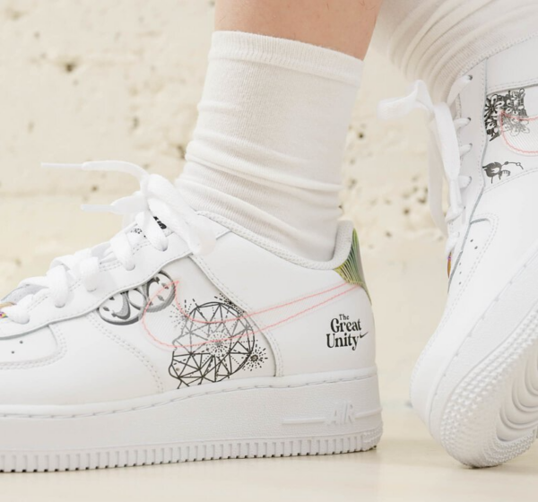 Giày Nike Wmns Air Force 1 BG 'The Great Unity' DM5457-110 - Hình ảnh 2