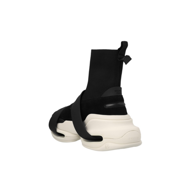 Giày Balmain Logo Sock 'Black' YM1VH229TKUDEAB - Ảnh 2