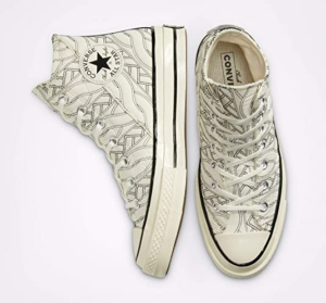 Giay Converse Wmns Chuck 70 High 'Runway Cable Egret Black' 568674C
