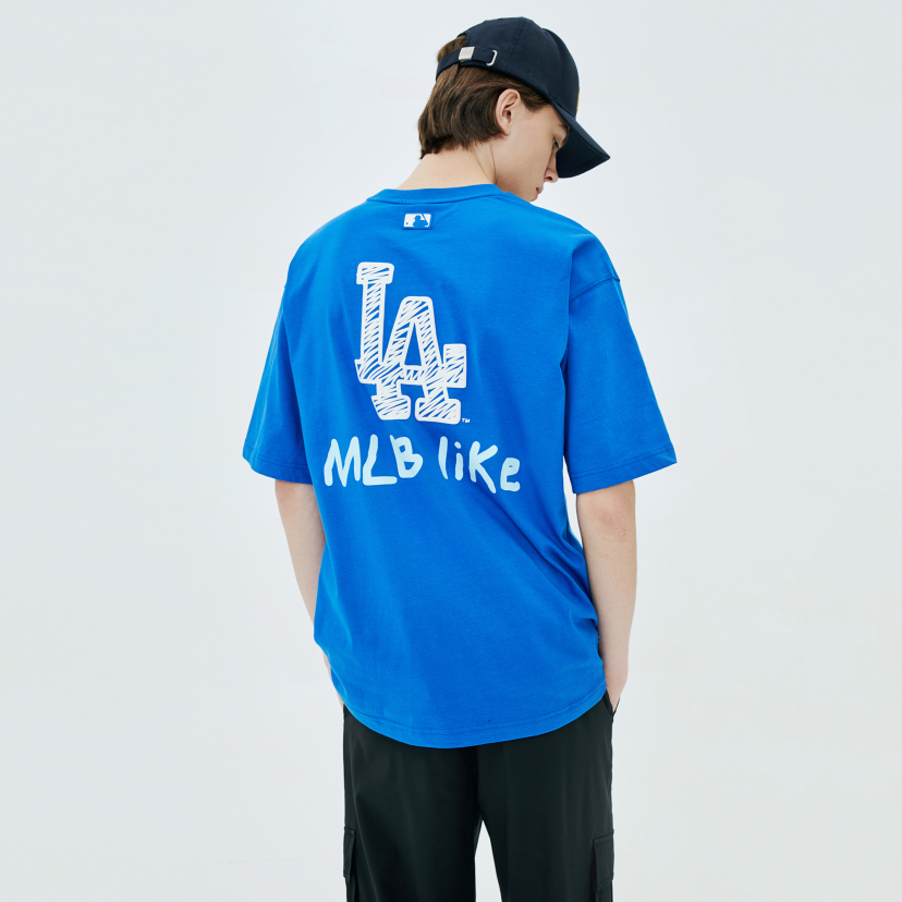 Áo phông MLB LIKE Popcorn Overfit Short Sleeve Tshirt New York Yankees  31TSP113150W