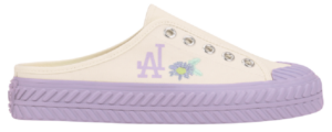 Giày MLB PlayBall Flower Mule LA Dodgers 'Cream Purple' 32SHSF111-07W