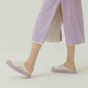 Alternative view of Giày MLB PlayBall Flower Mule LA Dodgers 'Cream Purple' 32SHSF111-07W