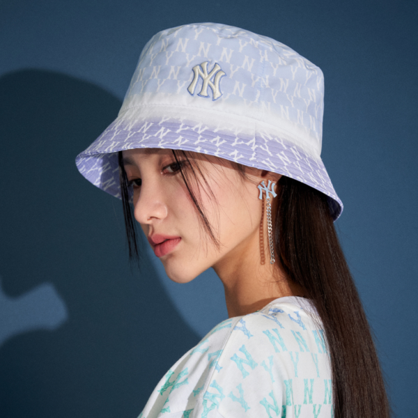 Mũ MLB Monogram Tied Bucket Hat New York Yankees 32CP32111-50V - Hình ảnh 5