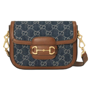 Túi Gucci Horsebit 1955 Mini Dark Blue And Brown 658574-2KQPG-8391