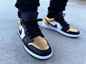 Giày Nike Air Jordan 1 Low 'Gold Toe' Cq9447-700 - Authentic-Shoes