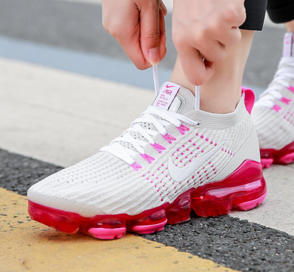 Giày Nike Wmns Air VaporMax Flyknit 3 'Pink Rise' AJ6910-005 - Hình ảnh 4