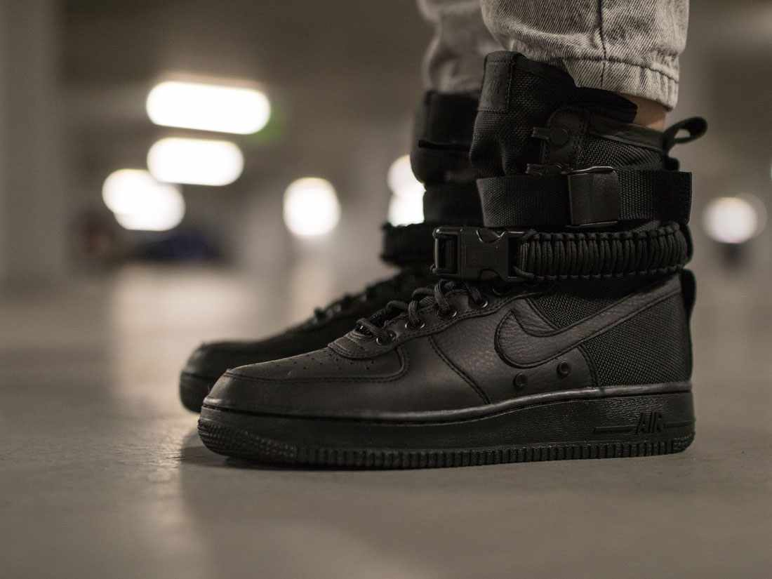Giày Nike Sf Air Force 1 High 'Triple Black' 857872-002 - Authentic-Shoes