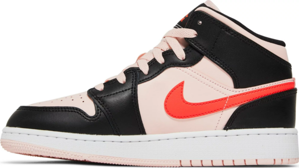 Giày Nike Air Jordan 1 Mid GS 'Black Pink Crimson' 554725-604 - Hình ảnh 9