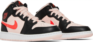 Giay Nike Air Jordan 1 Mid GS 'Black Pink Crimson' 554725-604
