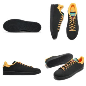 Giay Adidas Stan Smith 'Black Gold Aqua' FX8715