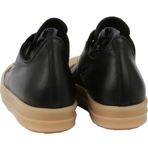 Giày Rick Owens Ramones Low 'Black Leather' Natubal RP18S8881 - Hình ảnh 5