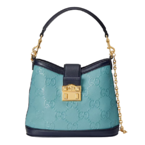 Túi Gucci Small GG Shoulder Blue Leather ‎675788-UD9AX-4967