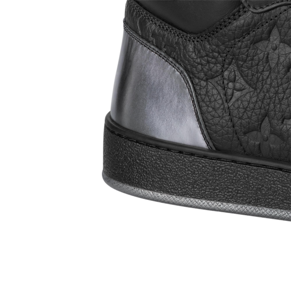 Giày Louis Vuitton MONOGRAM Rivoli Sneaker Boot 'Triple Black' 1A8V7U - Hình ảnh 6