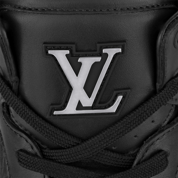 Giày Louis Vuitton MONOGRAM Rivoli Sneaker Boot 'Triple Black' 1A8V7U - Hình ảnh 2