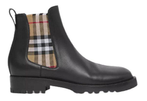 Giày Burberry Vintage Leather Chelsea Boots 'Black' 80423631